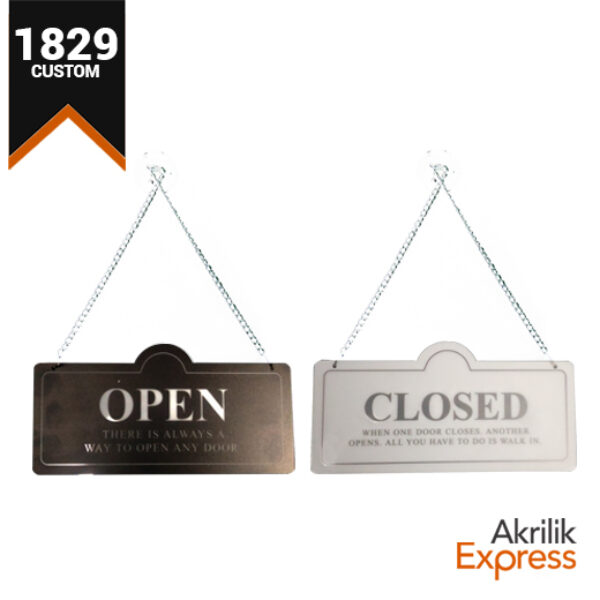 Sign Open Closed (1829)